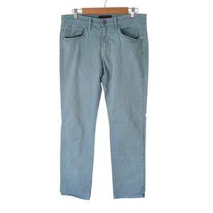 J Brand Kane Slim Straight Leg Pants Mens 32 Aviation Blue Green Prepp